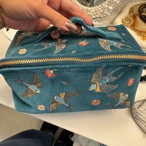 Elizabeth Scarlett Teal Embroidered Women Bag